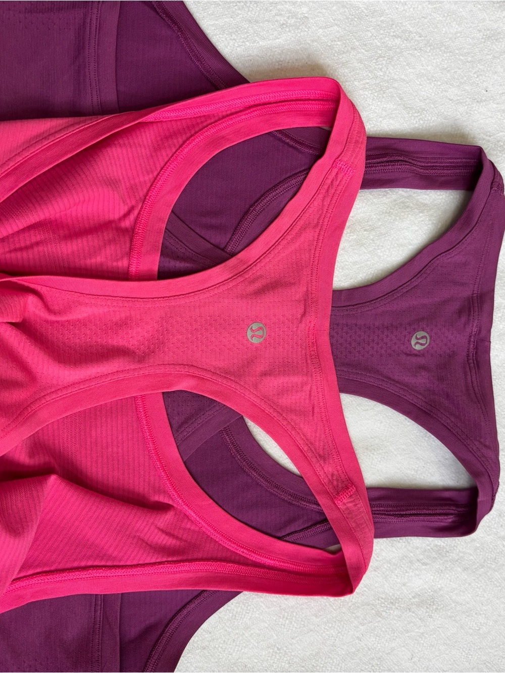 lululemon athletica Racerback Tank Top Set — Gray, Hot Pink, Purple, Black - Picture 9 of 9